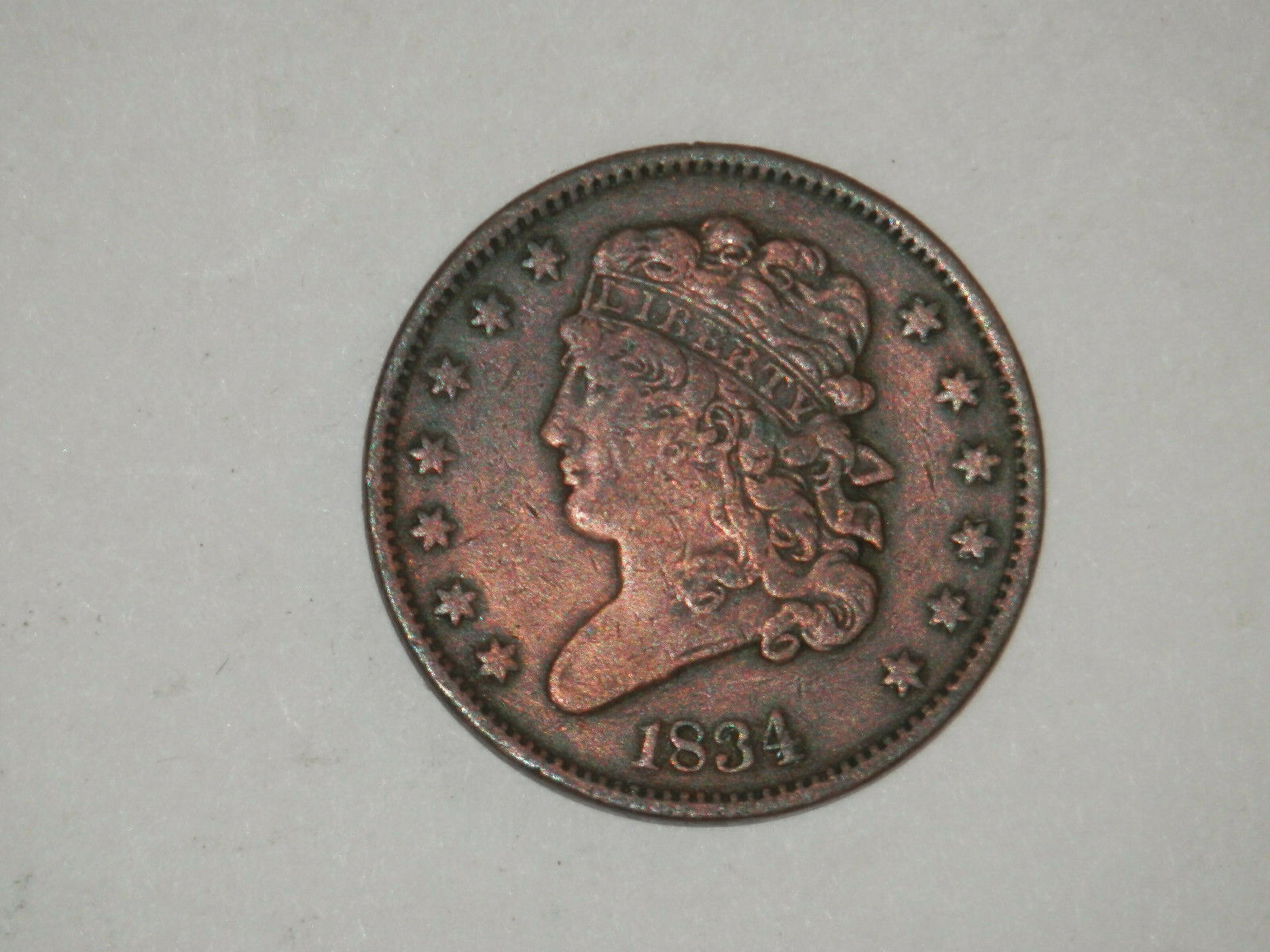 1834 Classic Head U.s. Half Cent - I Call It Fine To Very Fine